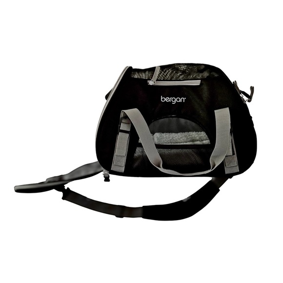 bergan comfort carrier small pet (black/grey) - Picture 3 of 10